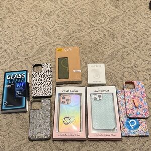 Iphone 13 Pro Max Case Lot and Screen Protector, Loop accessories